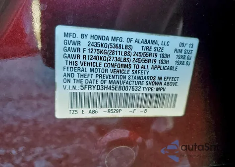 2014 Acura Mdx Technology z USA, uszkodzony, nr VIN 5FRYD3H45EB007632